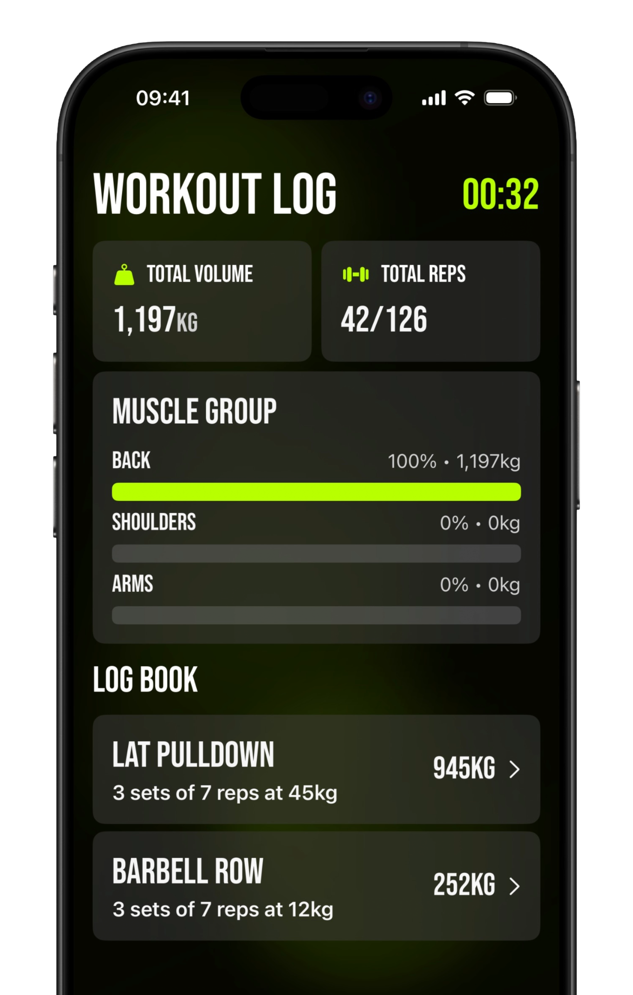 Overload Workout Workout Log