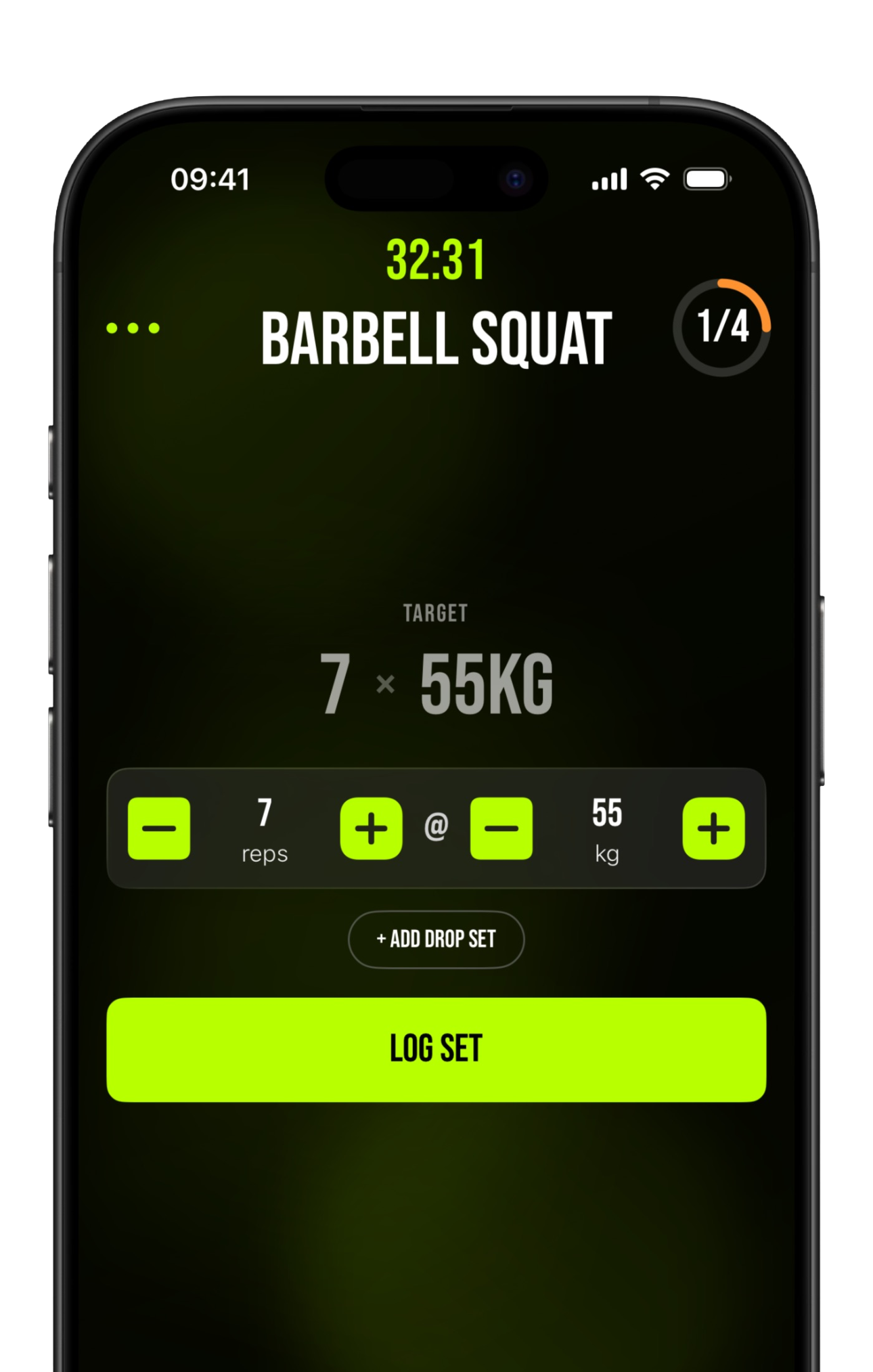 Overload Workout Workout Screen